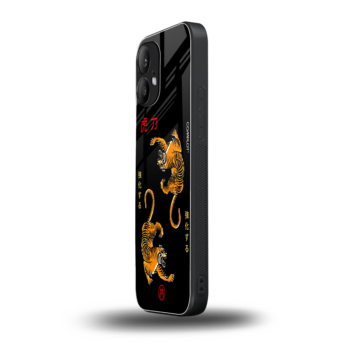 tigers black back phone cover | glass case for nothing phone 2