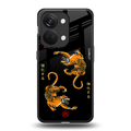 tigers black back phone cover | glass case for oneplus nord 3