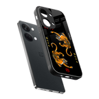 tigers black back phone cover | glass case for oneplus nord 3