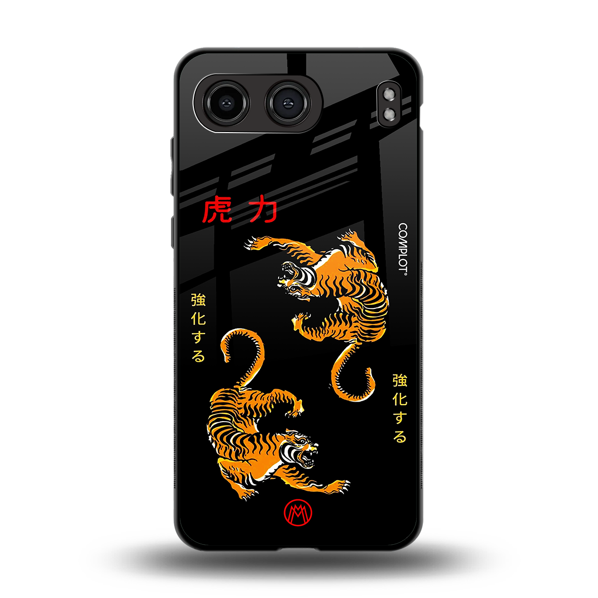 tigers black back phone cover | glass case for oneplus nord 4