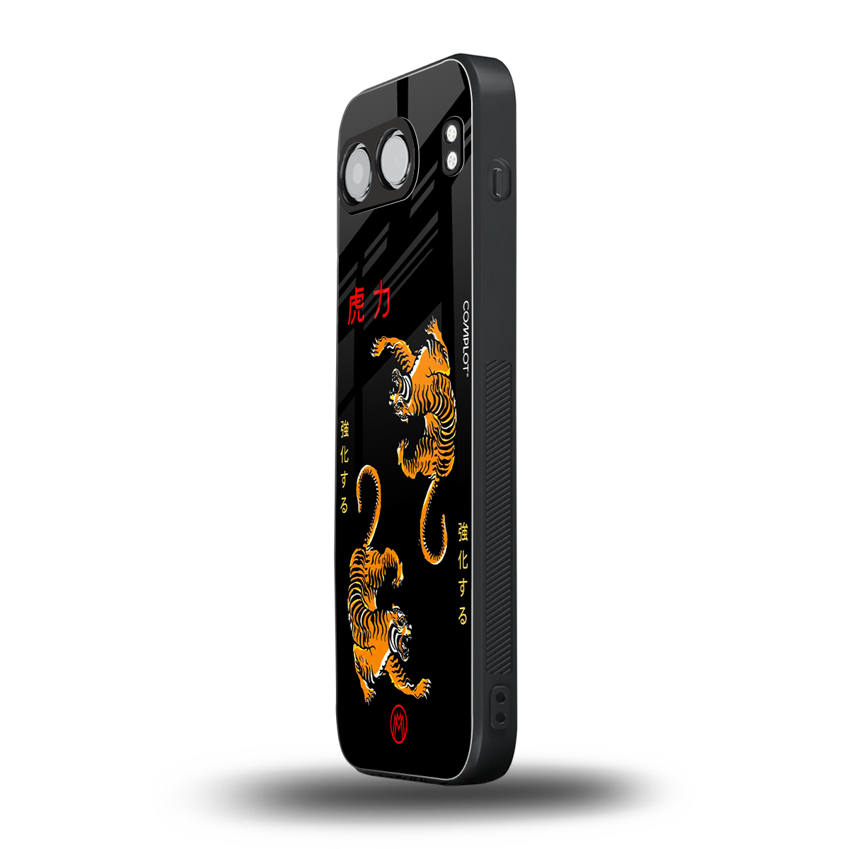 tigers black back phone cover | glass case for oneplus nord 4