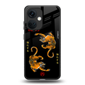 tigers black back phone cover | glass case for oneplus nord ce 3