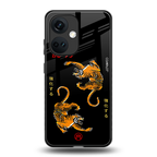 tigers black back phone cover | glass case for oneplus nord ce 3