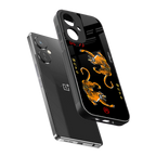 tigers black back phone cover | glass case for oneplus nord ce 3