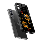 tigers black back phone cover | glass case for oneplus nord ce 4 lite