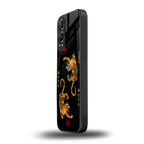 tigers black back phone cover | glass case for oneplus nord ce 4 lite