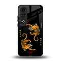 tigers black back phone cover | glass case for oneplus nord ce 4