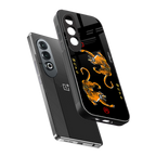 tigers black back phone cover | glass case for oneplus nord ce 4