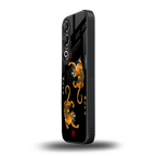 tigers black back phone cover | glass case for oneplus nord ce 4