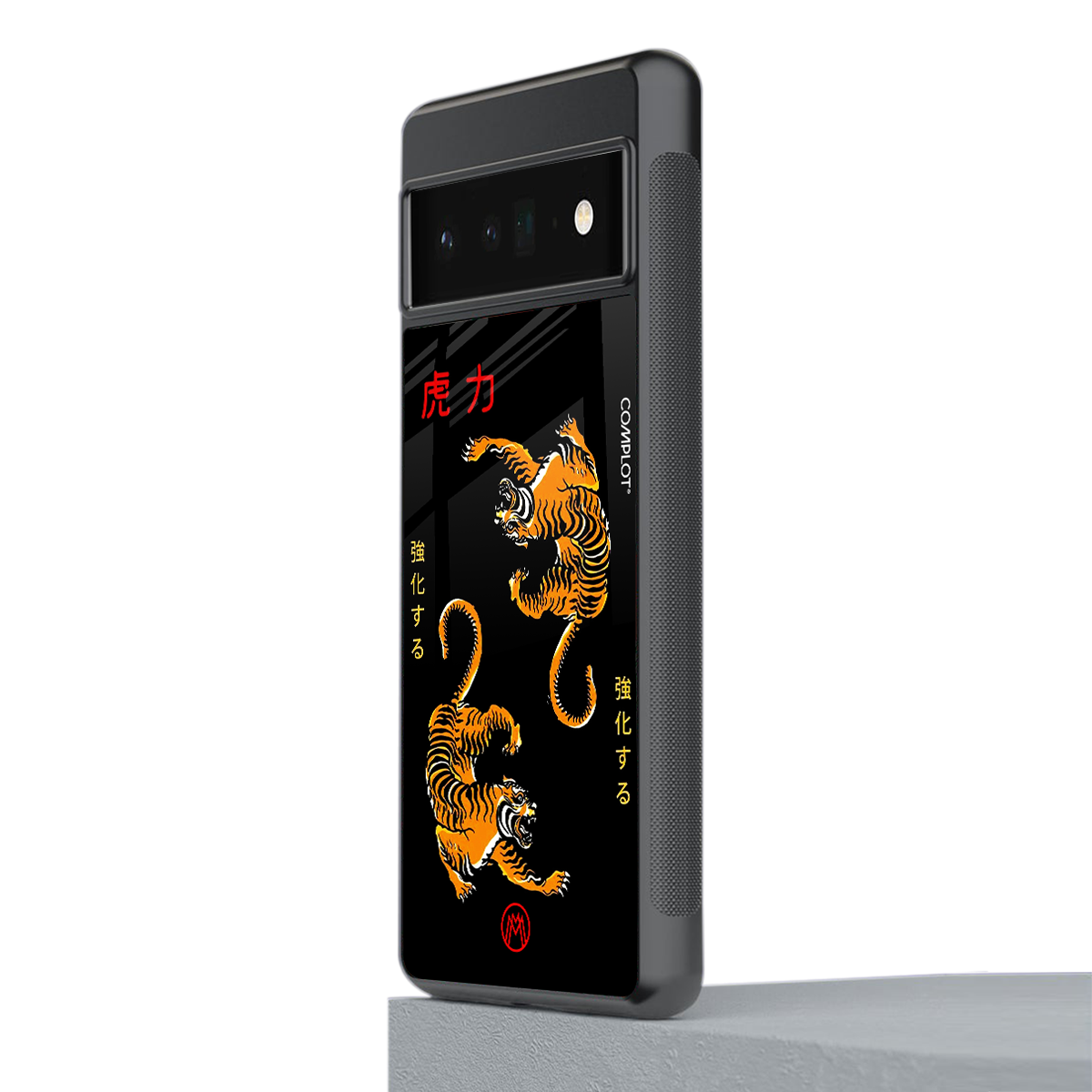 tigers black back phone cover | glass case for google pixel 6 pro