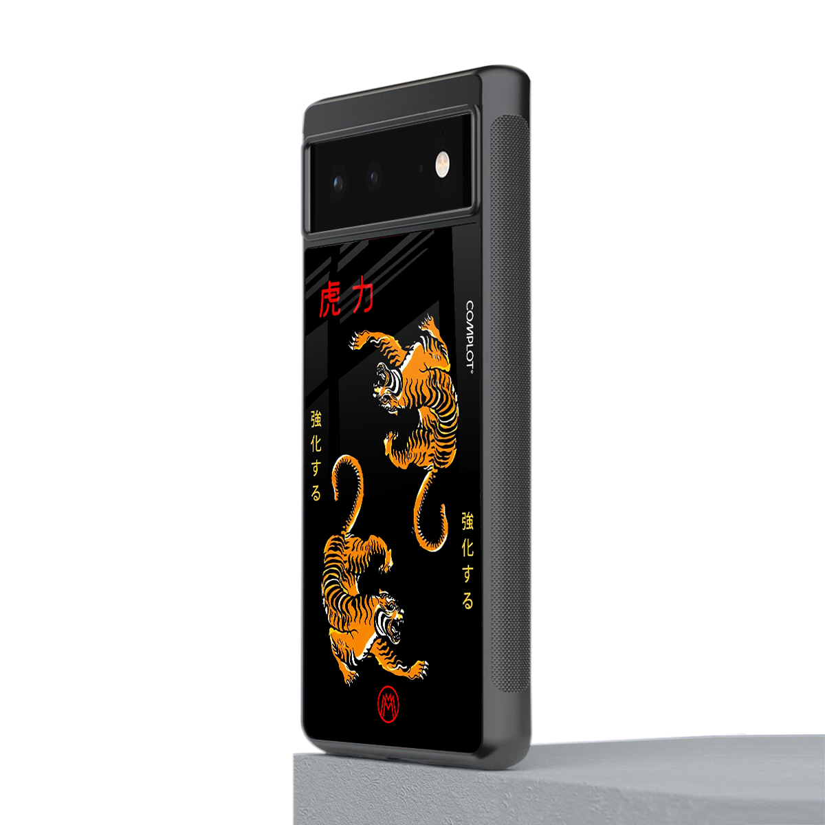 tigers black back phone cover | glass case for google pixel 6
