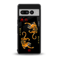 tigers black back phone cover | glass case for google pixel 7 pro