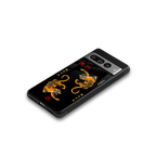 tigers black back phone cover | glass case for google pixel 7 pro