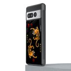 tigers black back phone cover | glass case for google pixel 7 pro