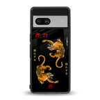 tigers black back phone cover | glass case for Google Pixel 7