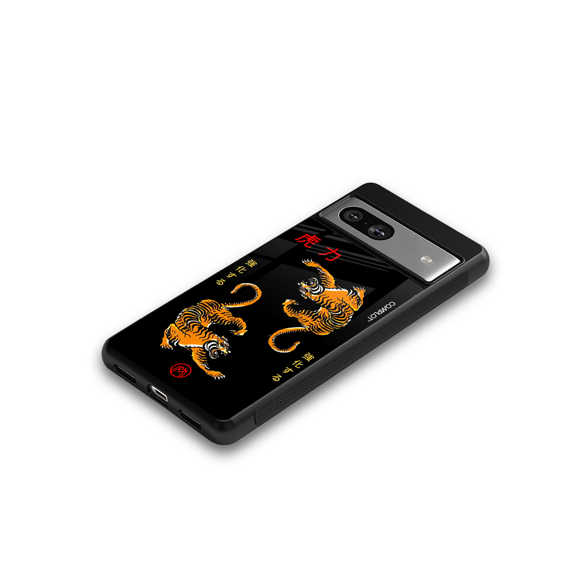 tigers black back phone cover | glass case for Google Pixel 7A