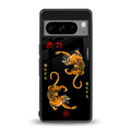 tigers black back phone cover | glass case for google pixel 8 pro