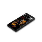 tigers black back phone cover | glass case for google pixel 8 pro