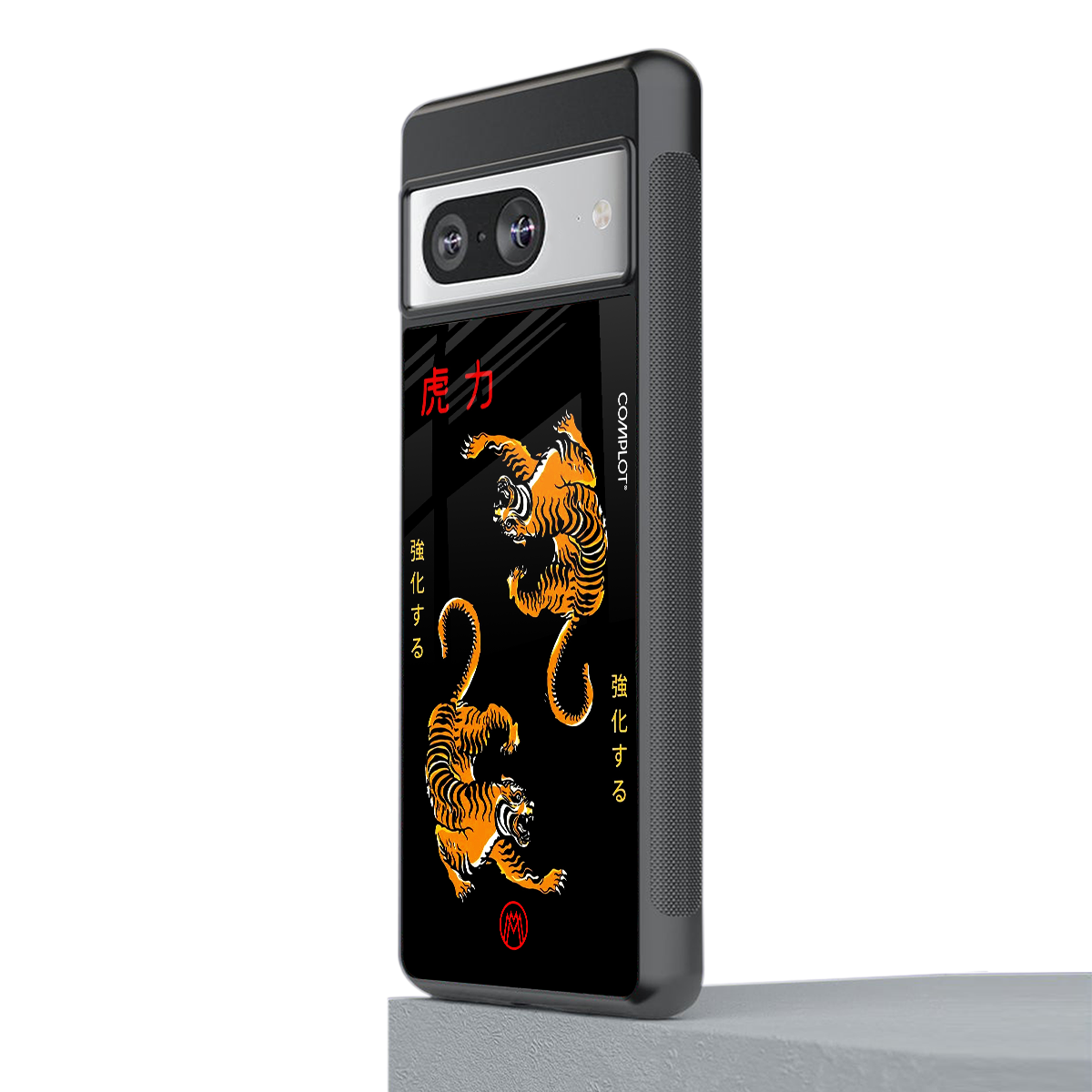 tigers black back phone cover | glass case for Google Pixel 8