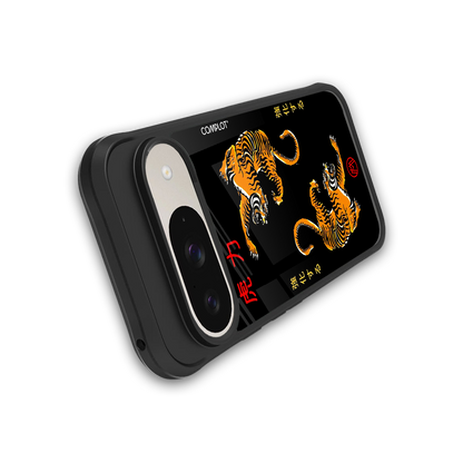 tigers black back phone cover | glass case for google pixel 9