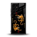 tigers black back phone cover | glass case for samsung galaxy s23 ultra