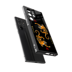 tigers black back phone cover | glass case for samsung galaxy s23 ultra