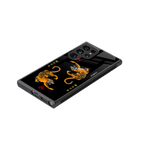 tigers black back phone cover | glass case for samsung galaxy s23 ultra