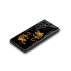 tigers black back phone cover | glass case for samsung galaxy s25 ultra
