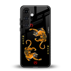 tigers black back phone cover | glass case for samsung galaxy s24 plus