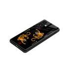 tigers black back phone cover | glass case for samsung galaxy s25