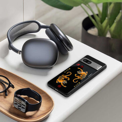 tigers black back phone cover | glass case for samsung galaxy s23 ultra