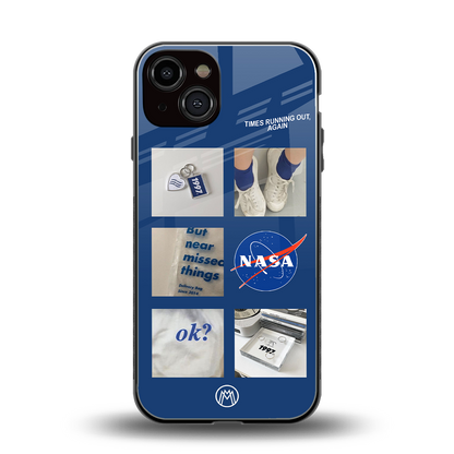 time is running out back phone cover | glass case for iphone 13