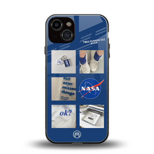 time is running out back phone cover | glass case for iphone 13