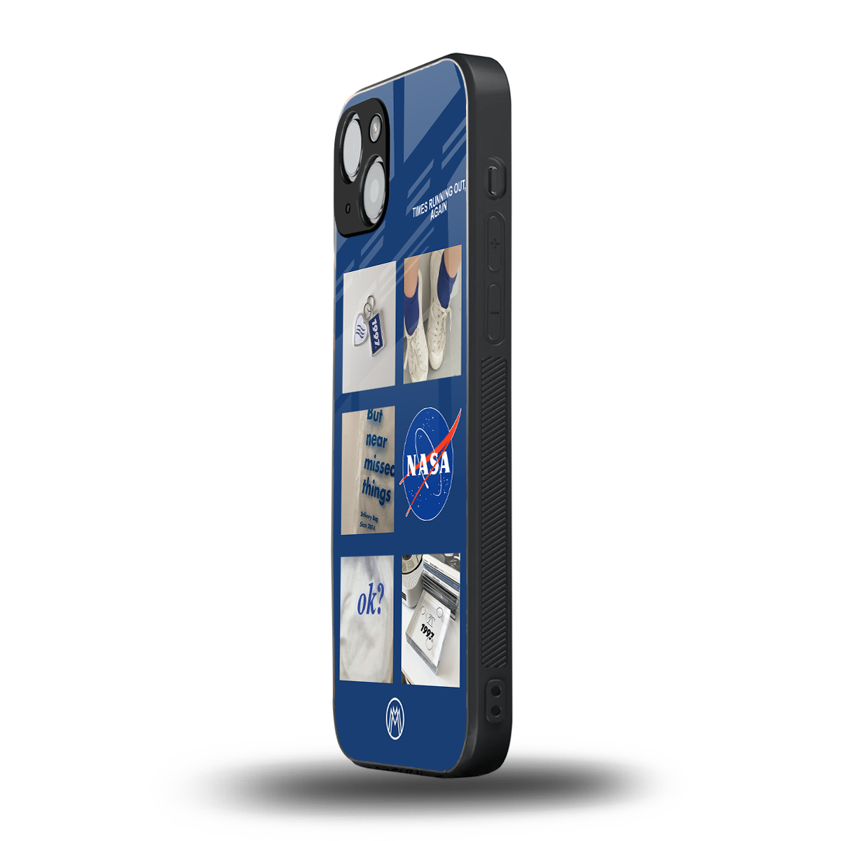 time is running out back phone cover | glass case for iphone 15 plus