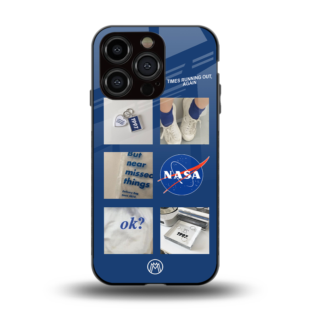 time is running out back phone cover | glass case for iphone 15 pro