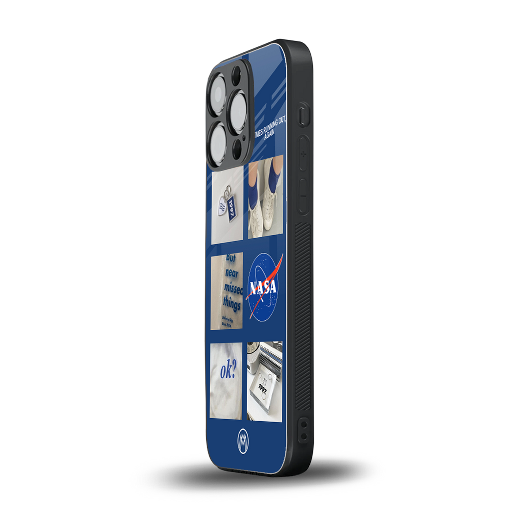 time is running out back phone cover | glass case for iphone 15 pro