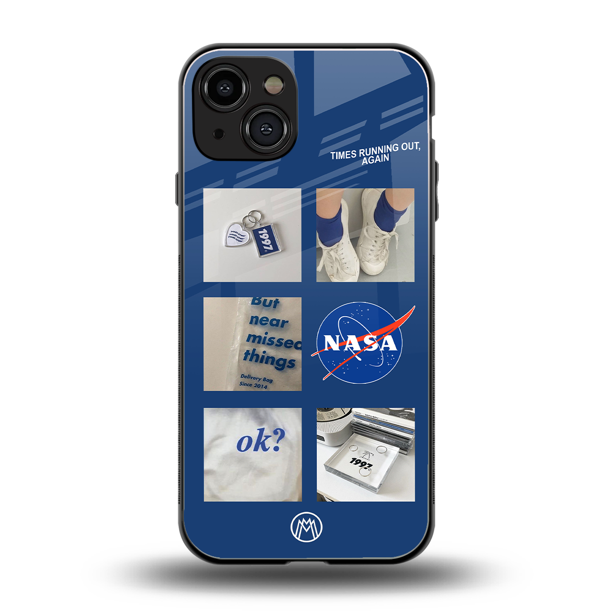 time is running out back phone cover | glass case for iphone 15