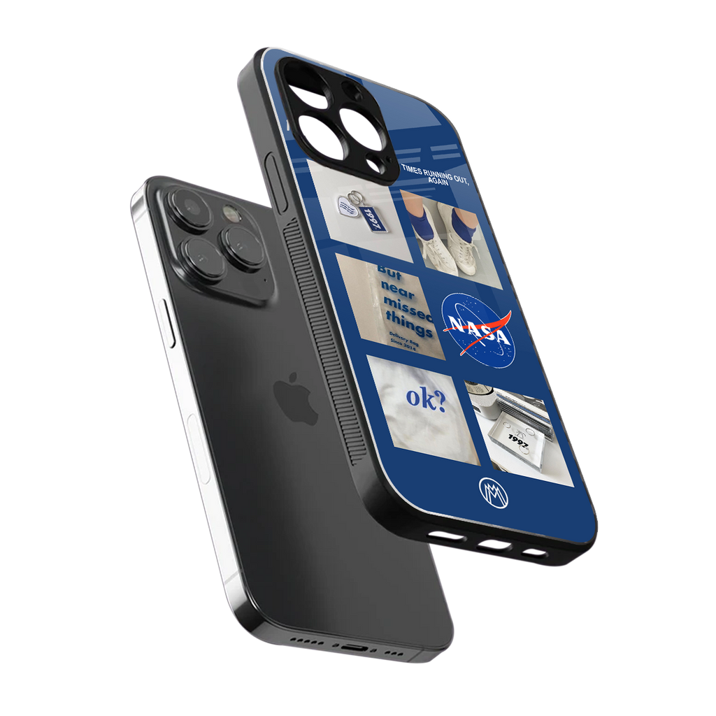 time is running out back phone cover | glass case for iphone 15 pro