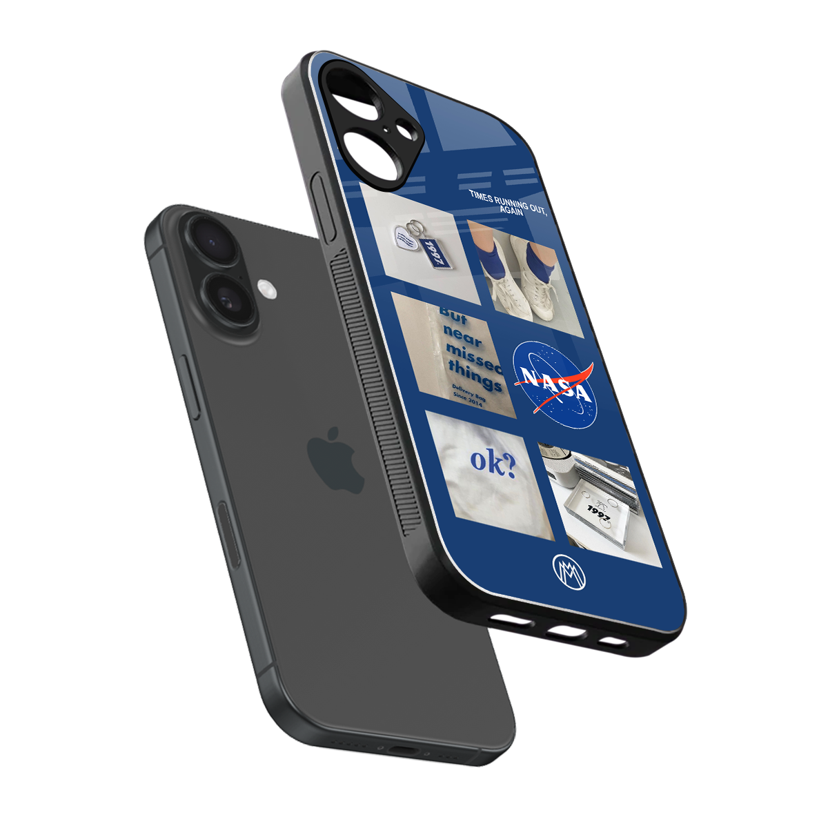 time is running out back phone cover | glass case for iphone 16 plus