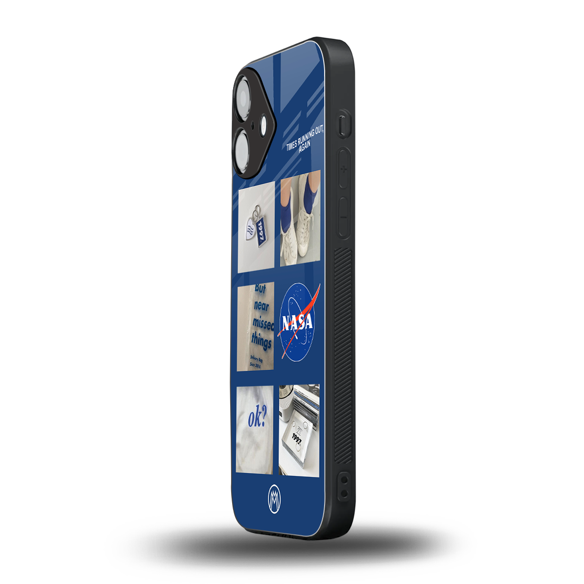 time is running out back phone cover | glass case for iphone 16 plus