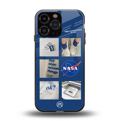 time is running out back phone cover | glass case for iphone 16 pro max