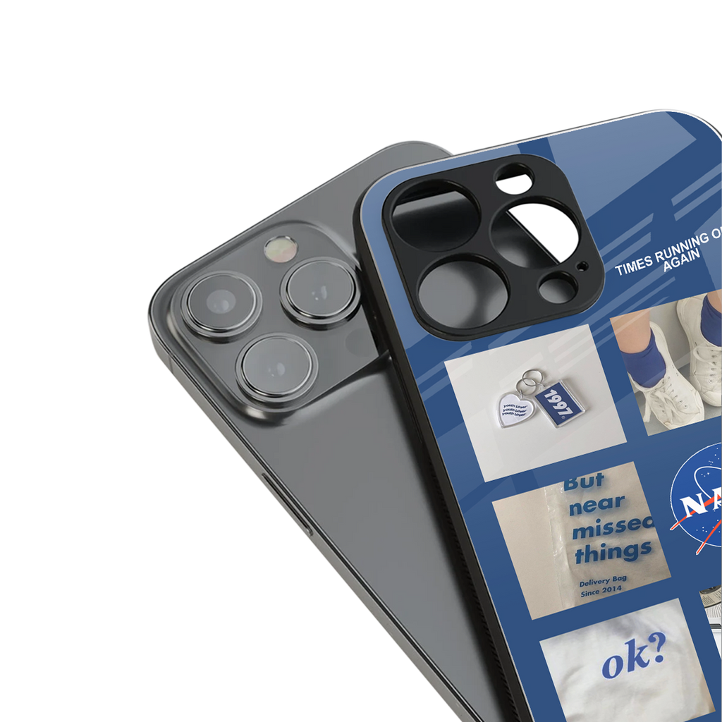 time is running out back phone cover | glass case for iphone 15 pro