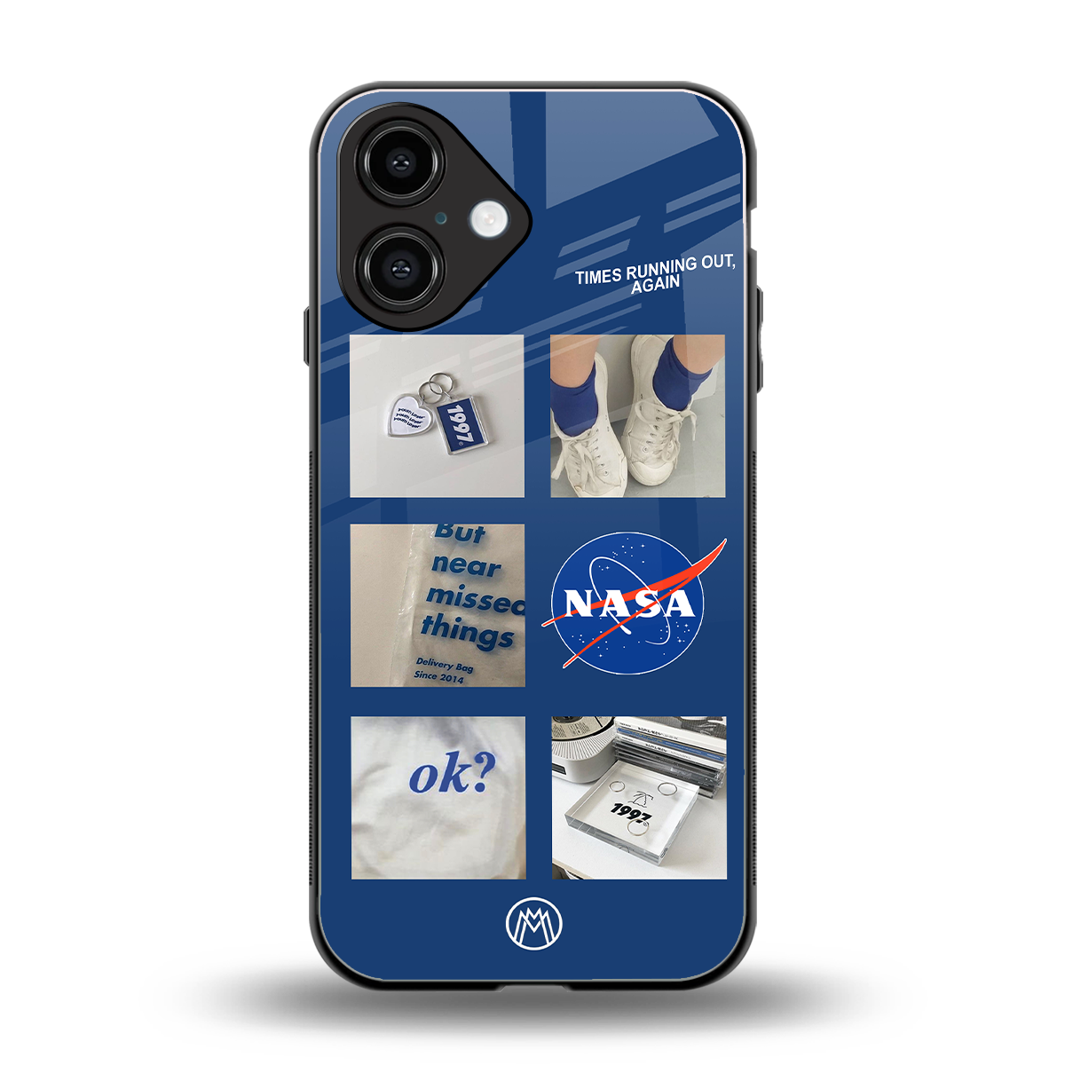 time is running out back phone cover | glass case for iphone 16