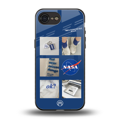 time is running out back phone cover | glass case for iphone 16e