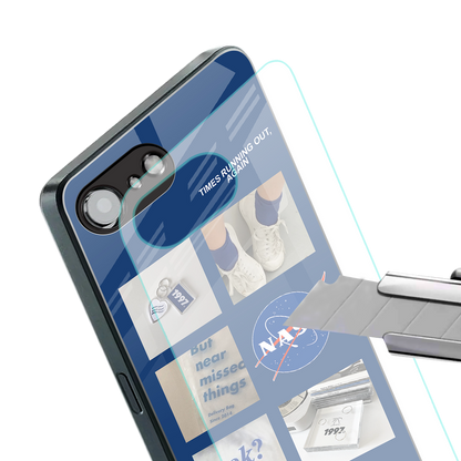 time is running out back phone cover | glass case for iphone 16e