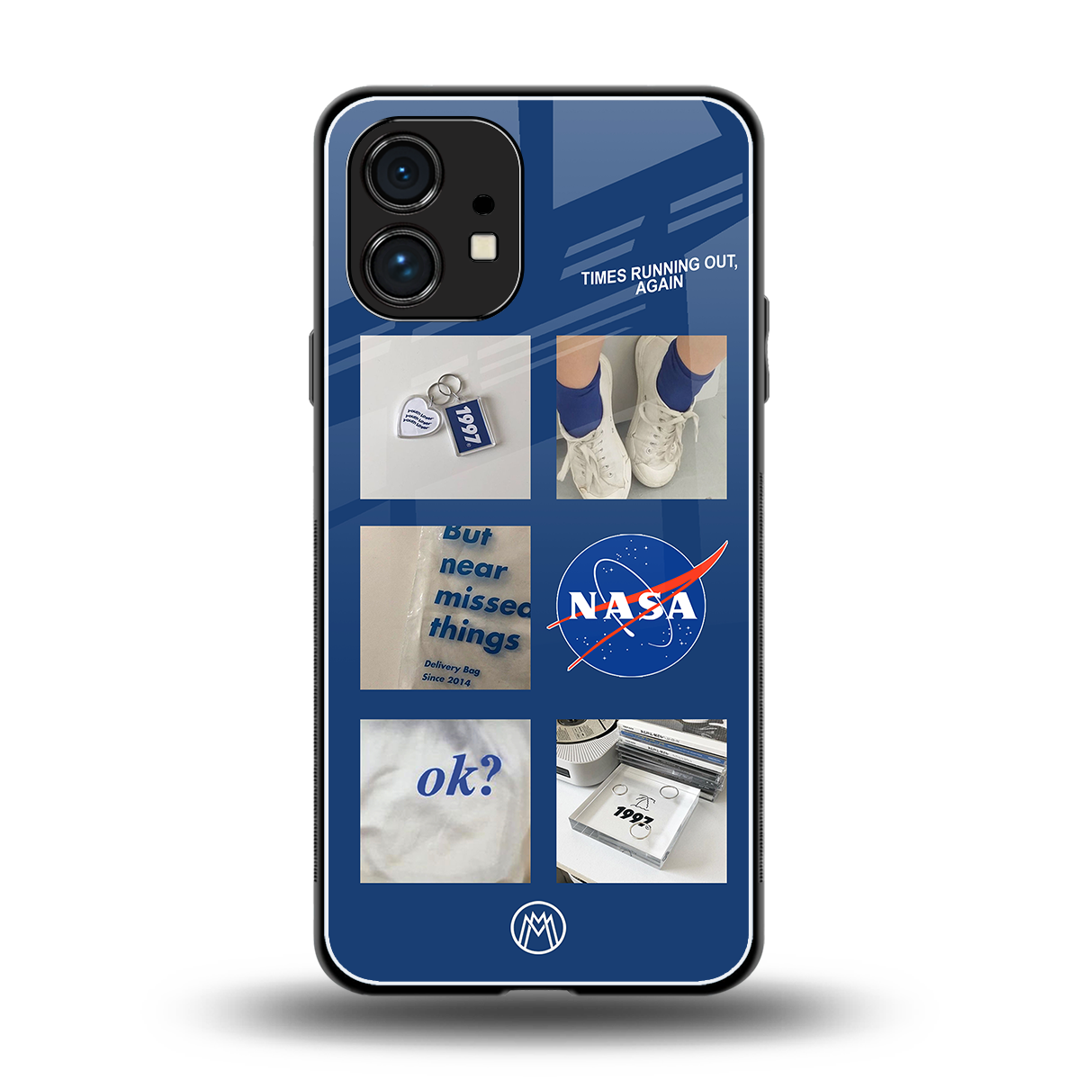 time is running out back phone cover | glass case for nothing phone 1