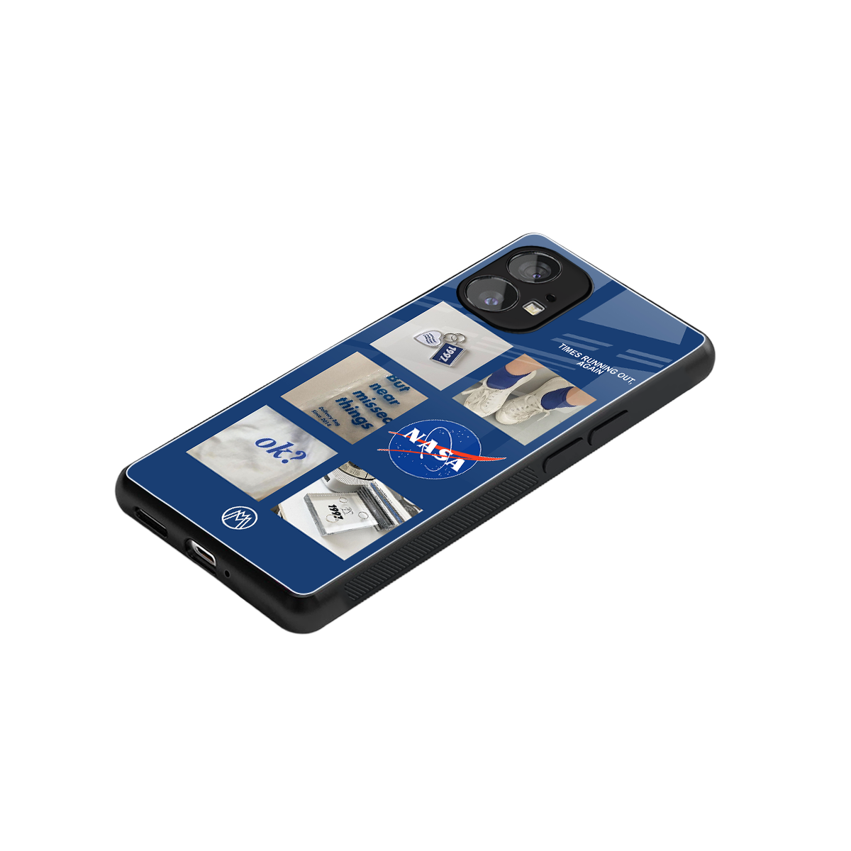 time is running out back phone cover | glass case for nothing phone 1