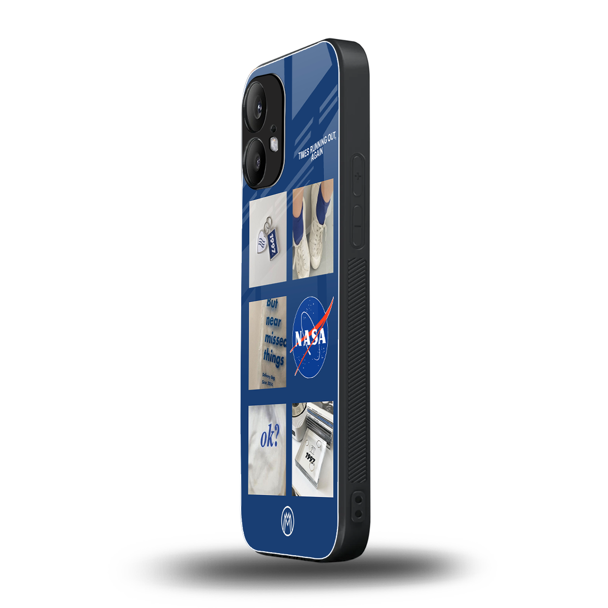 time is running out back phone cover | glass case for nothing phone 2