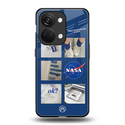 time is running out back phone cover | glass case for oneplus nord 3