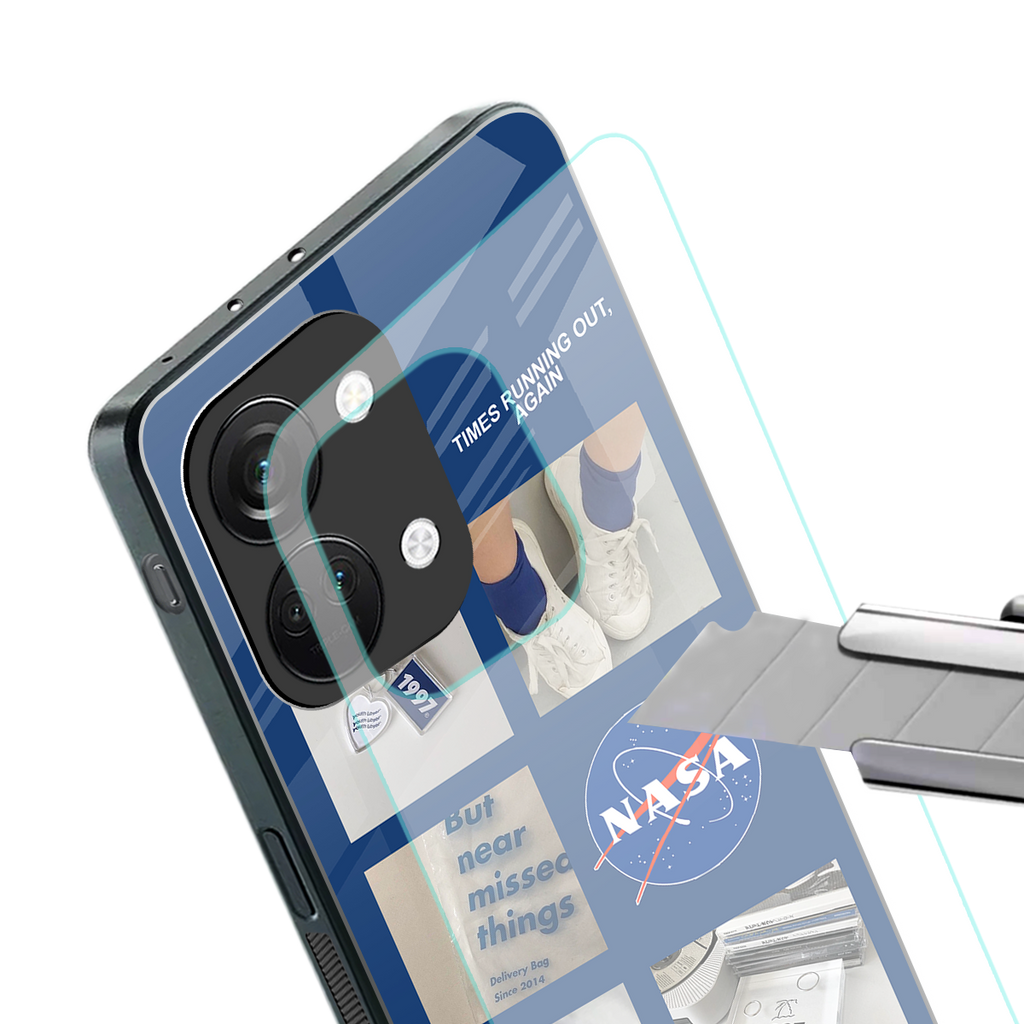 time is running out back phone cover | glass case for oneplus nord 3